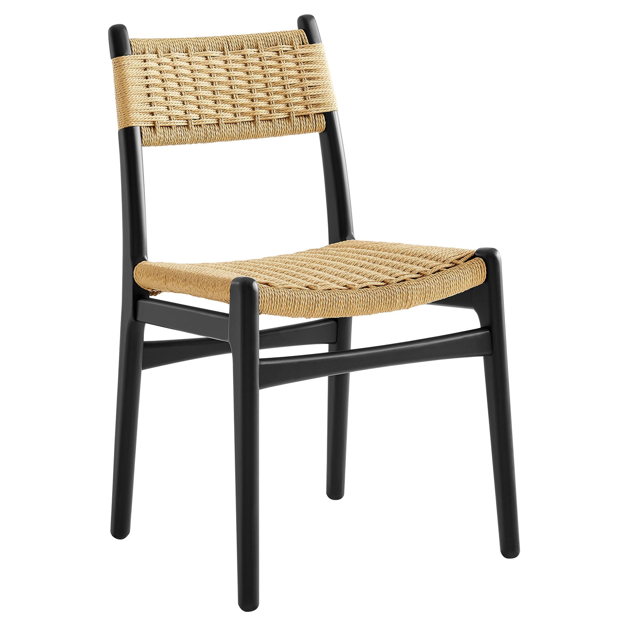 Bris Dining Chair Set - Black Natural Denmark Home