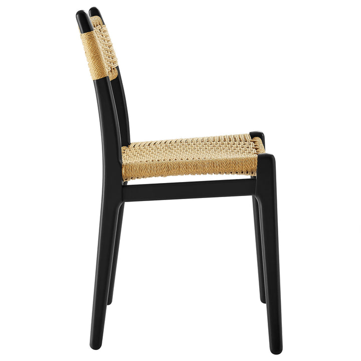Bris Dining Chair Set - Black Natural Denmark Home