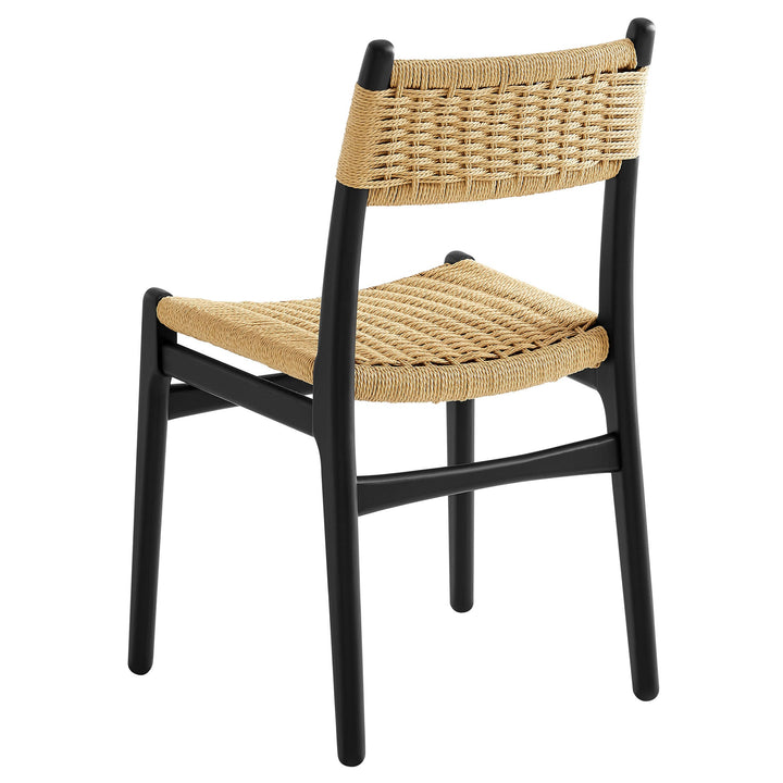 Bris Dining Chair Set - Black Natural Denmark Home