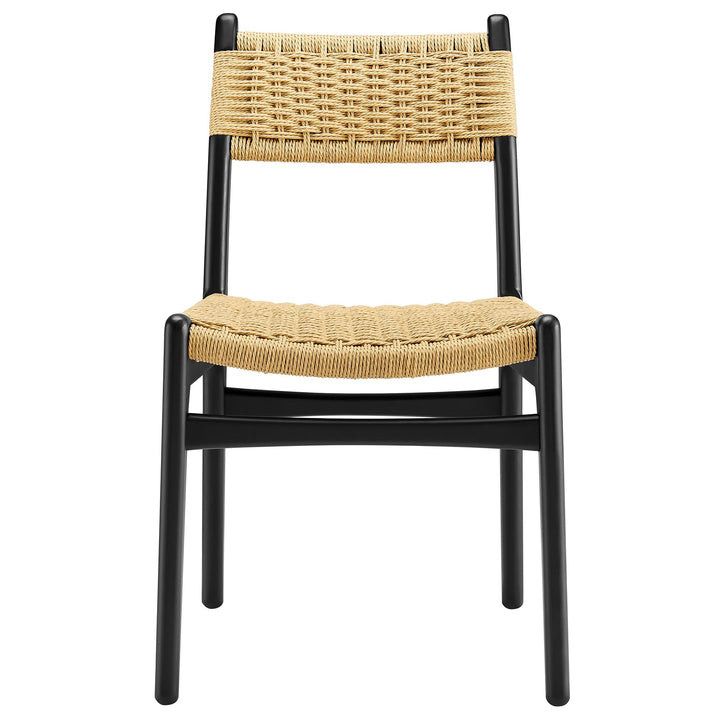 Bris Dining Chair Set - Black Natural Denmark Home