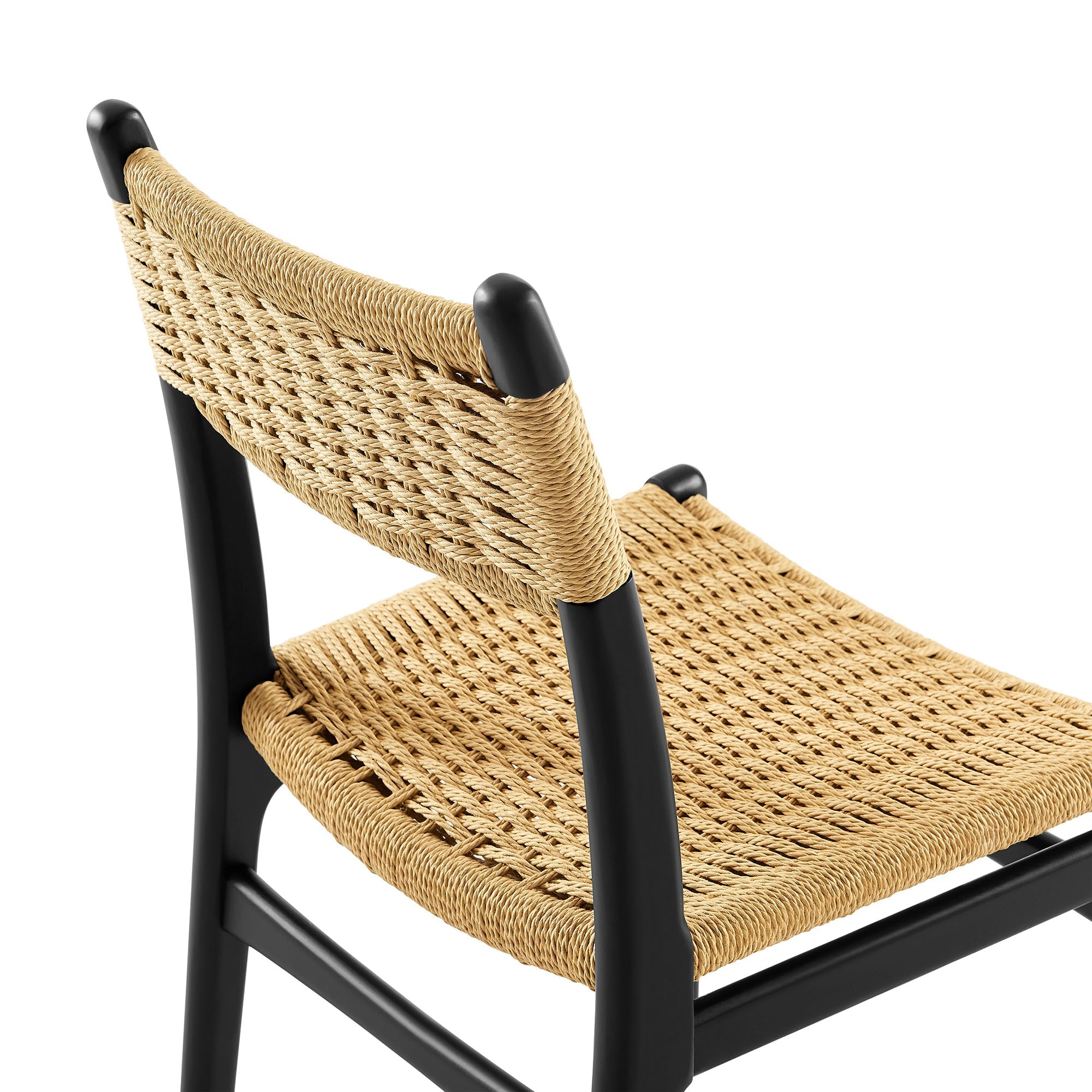 Bris Dining Chair Set - Black Natural Denmark Home