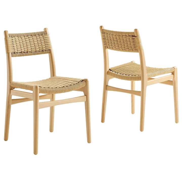 Bris Dining Chair Set - Natural Natural Denmark Home