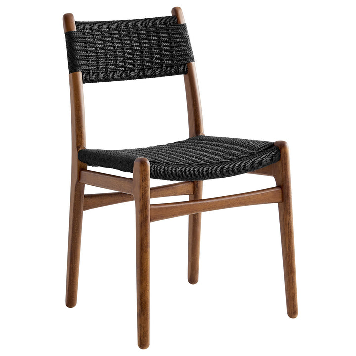 Bris Dining Chair Set - Walnut Black Denmark Home