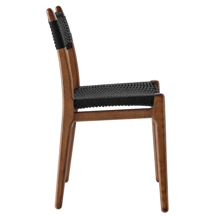 Bris Dining Chair Set - Walnut Black Denmark Home
