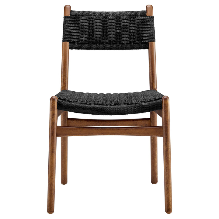 Bris Dining Chair Set - Walnut Black Denmark Home