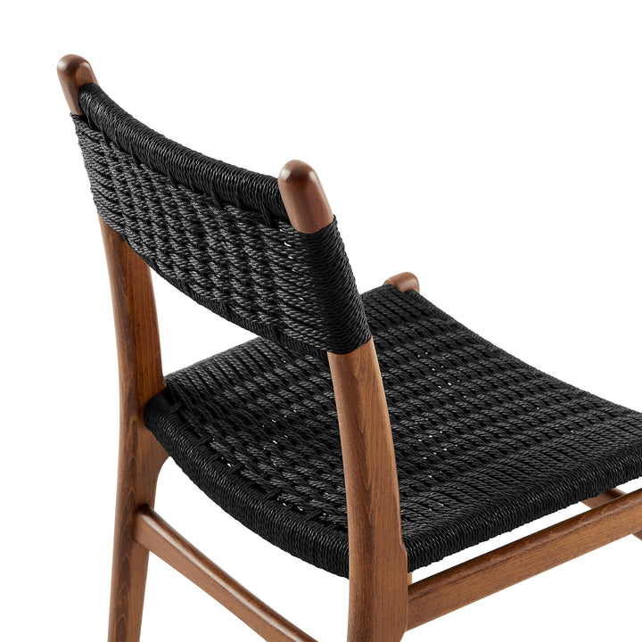 Bris Dining Chair Set - Walnut Black Denmark Home