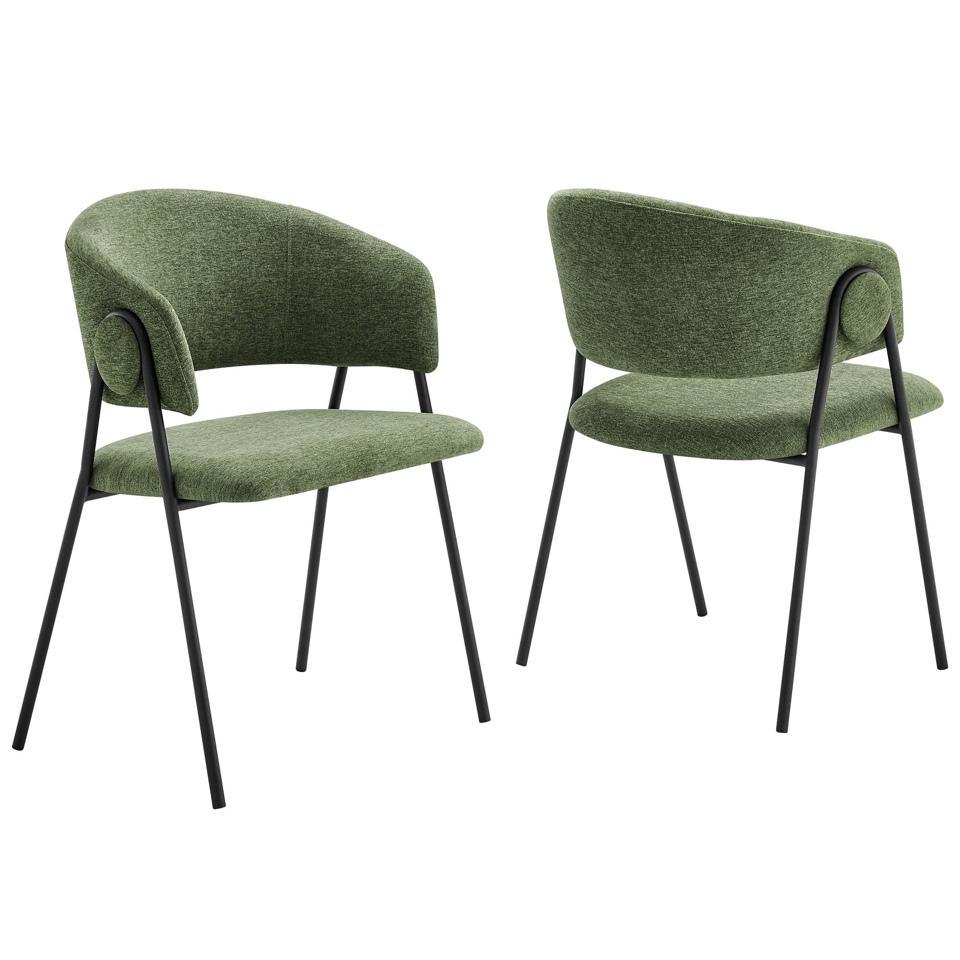 Syl Chenille Dining Chair Set - Java Black (Copy) Denmark Home