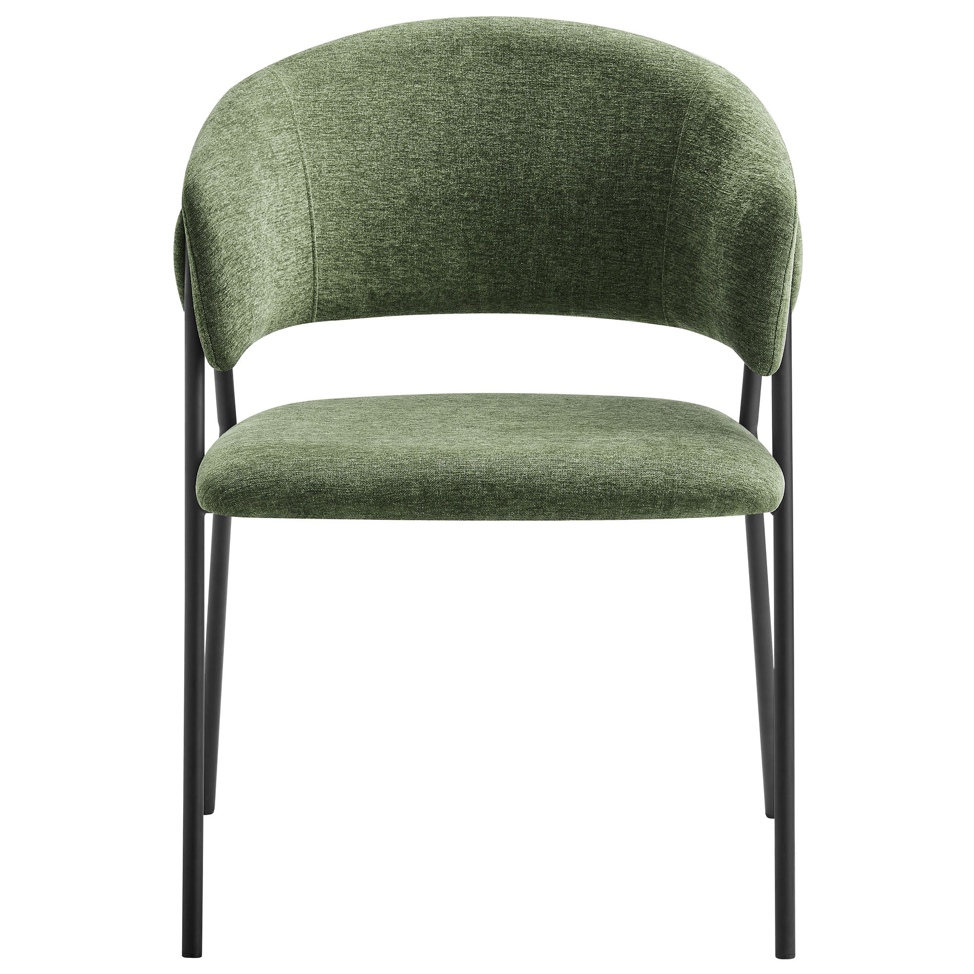 Syl Chenille Dining Chair Set - Eucalyptus Black Denmark Home