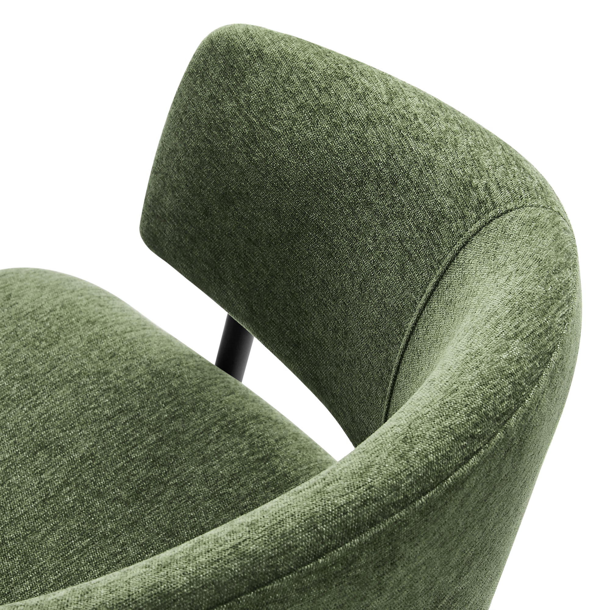 Syl Chenille Dining Chair Set - Eucalyptus Black Denmark Home
