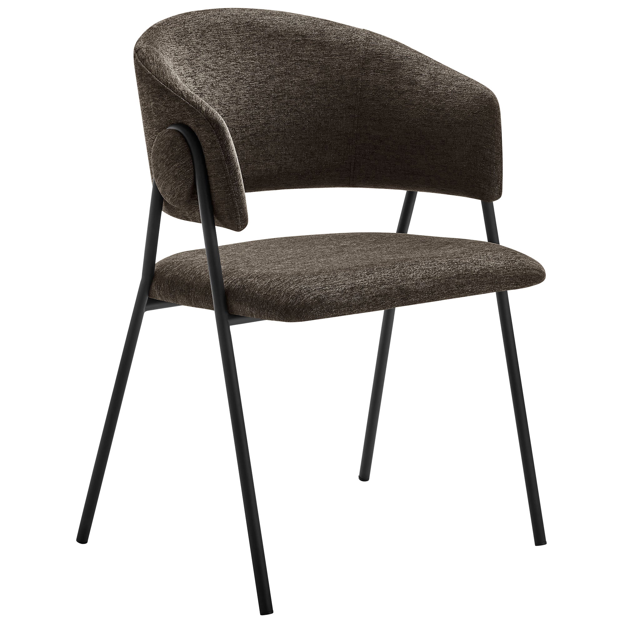 Syl Chenille Dining Chair Set - Java Black Denmark Home