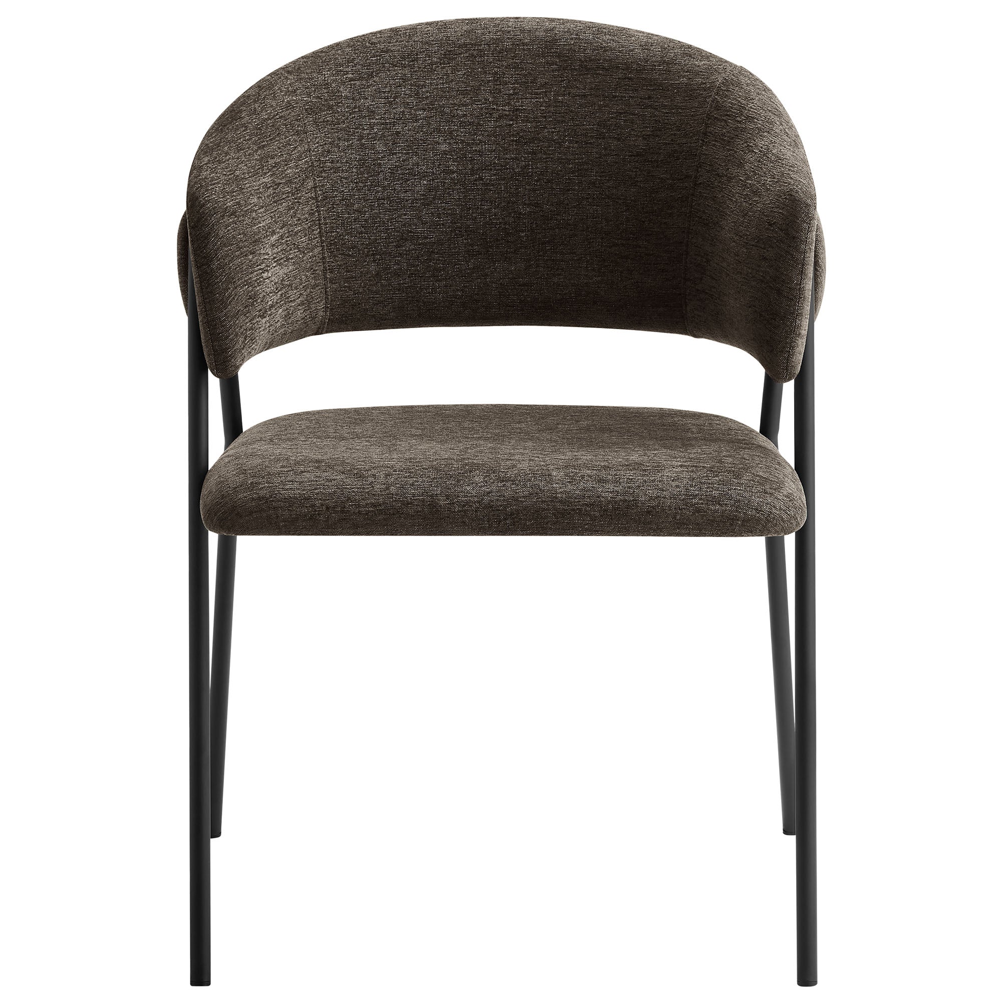 Syl Chenille Dining Chair Set - Java Black Denmark Home