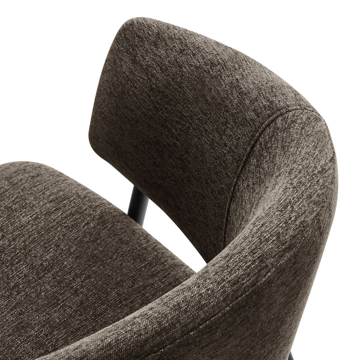 Syl Chenille Dining Chair Set - Java Black Denmark Home