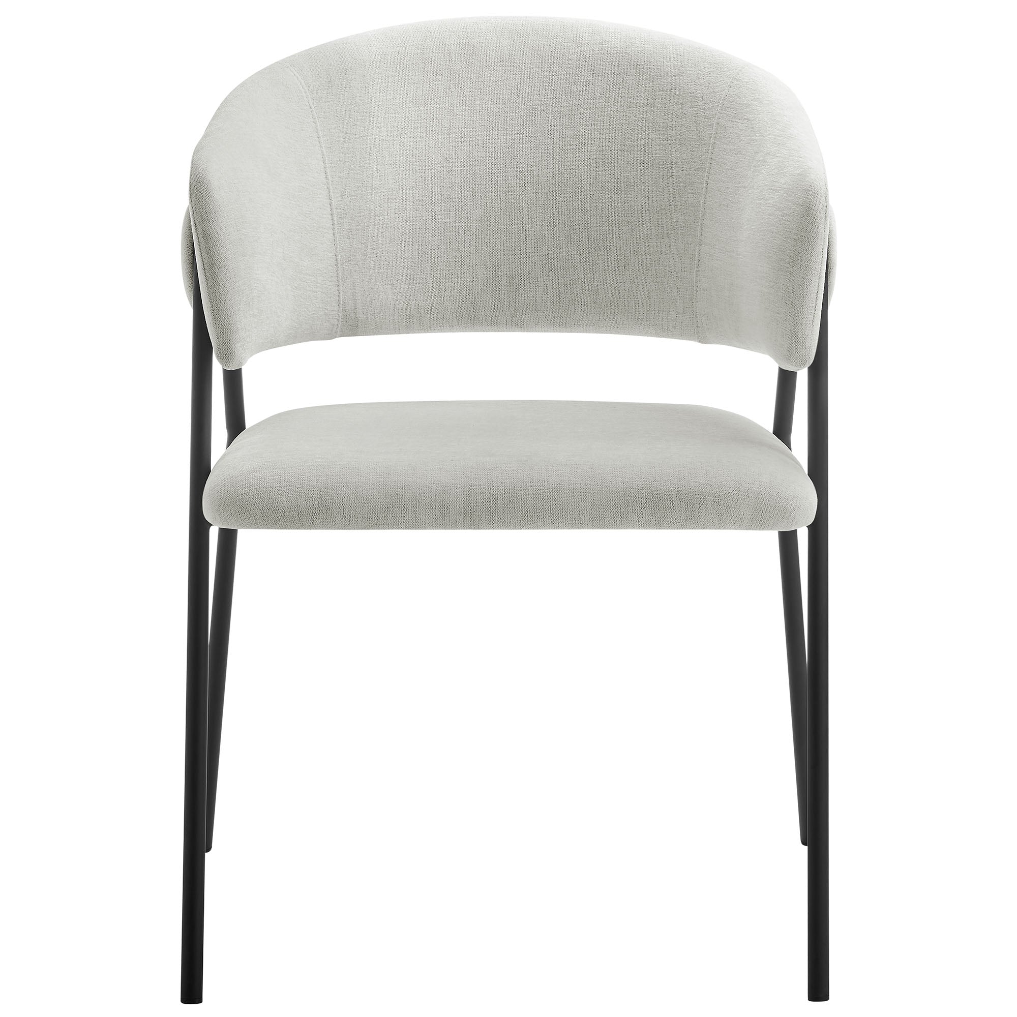 Syl Chenille Dining Chair Set - Newsprint Black Denmark Home