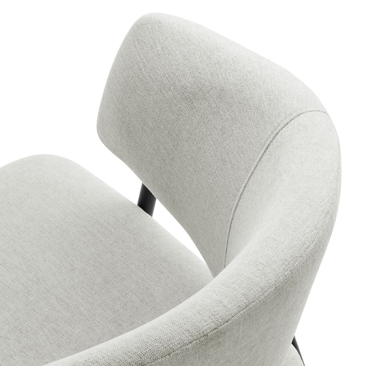 Syl Chenille Dining Chair Set - Newsprint Black Denmark Home