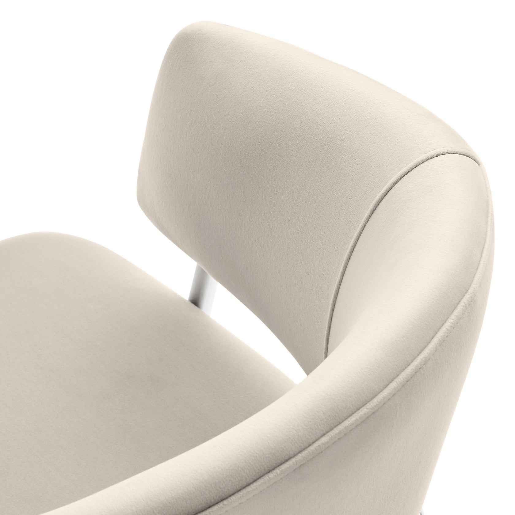 Syl Velvet Dining Chair Set - Almond Silver Denmark Home