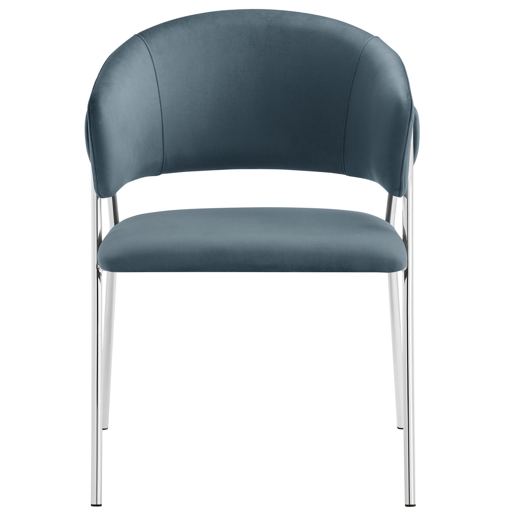 Syl Velvet Dining Chair Set - Cadet Blue Denmark Home
