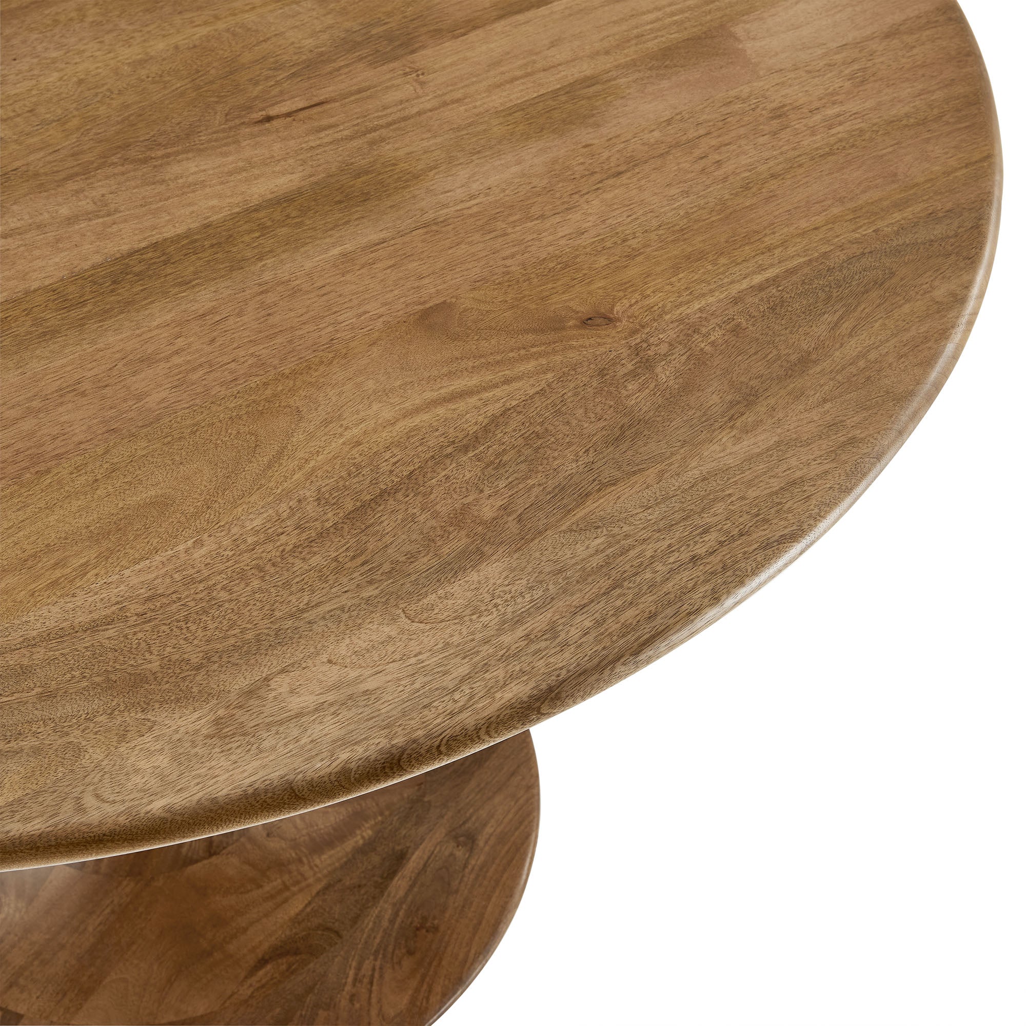 Lippa 48" Round Solid Wood Dining Table - Natural Denmark Home