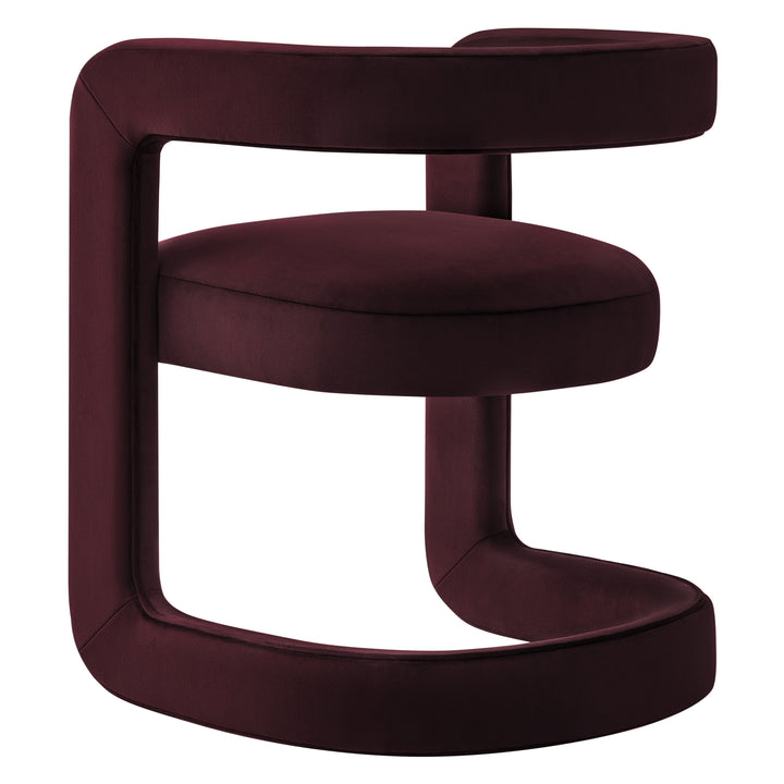 Vigo Velvet Barrel Dining Chair - Mulberry Denmark Home