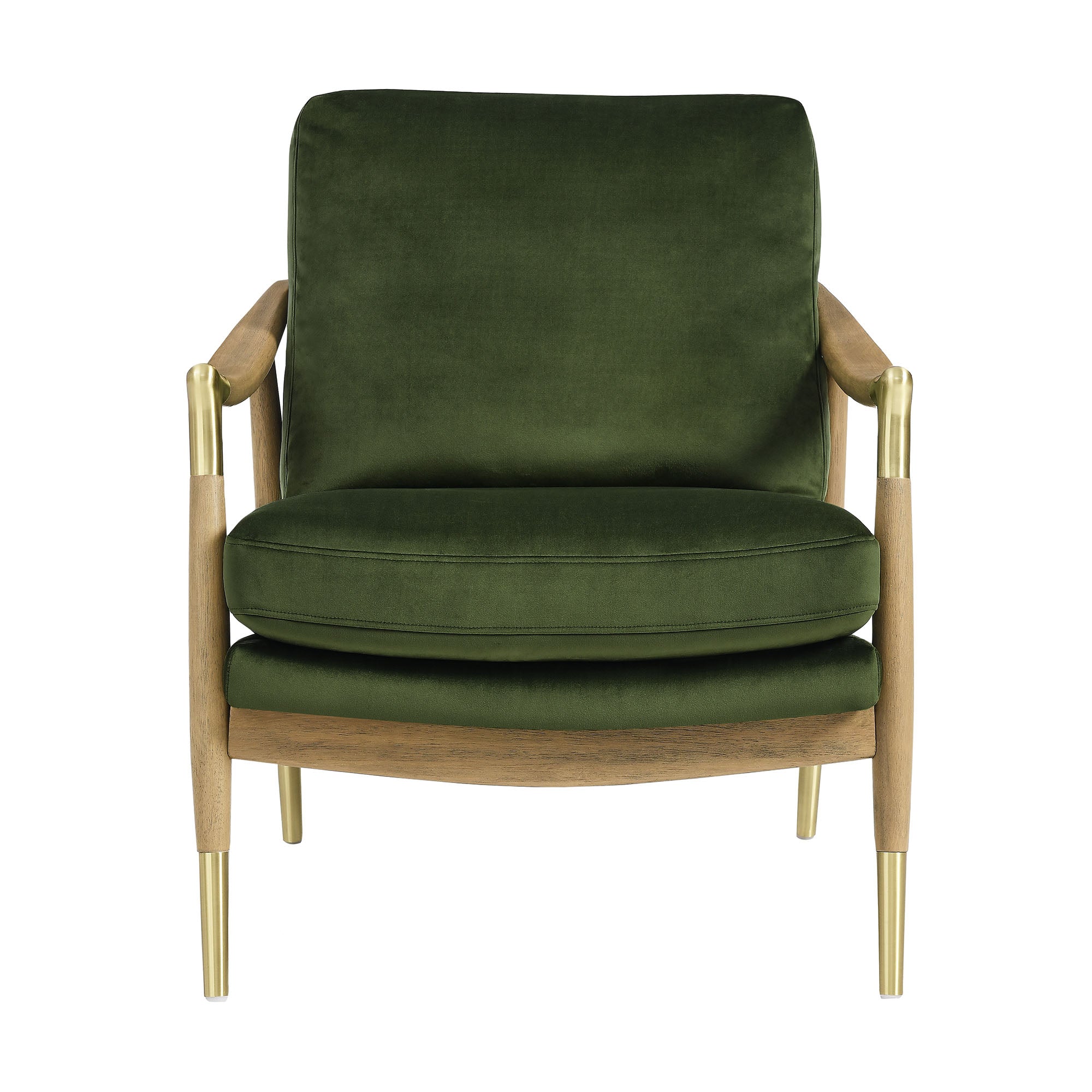 Elvano Performance Velvet Accent Chair – Cadet Blue Walnut (Copy) Denmark Home