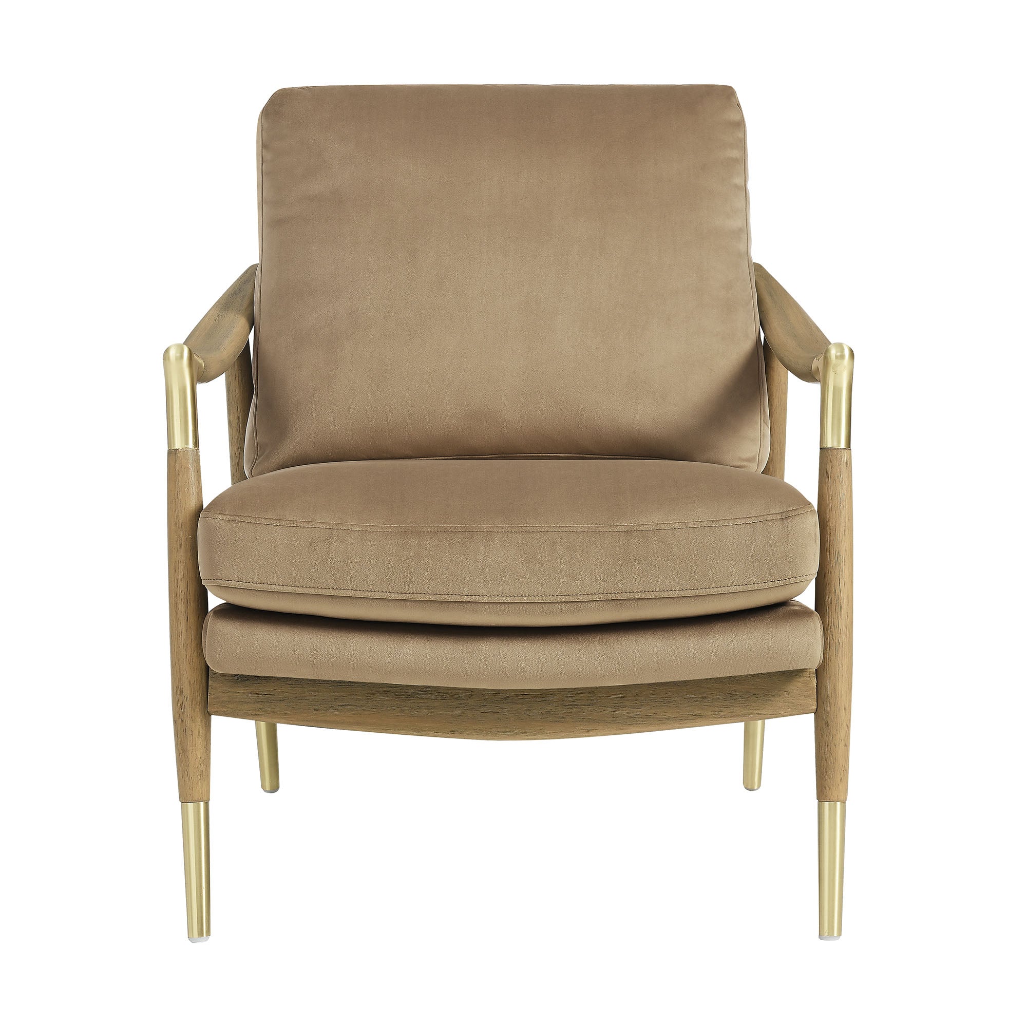Elvano Performance Velvet Accent Chair – Moss Green Walnut (Copy) Denmark Home