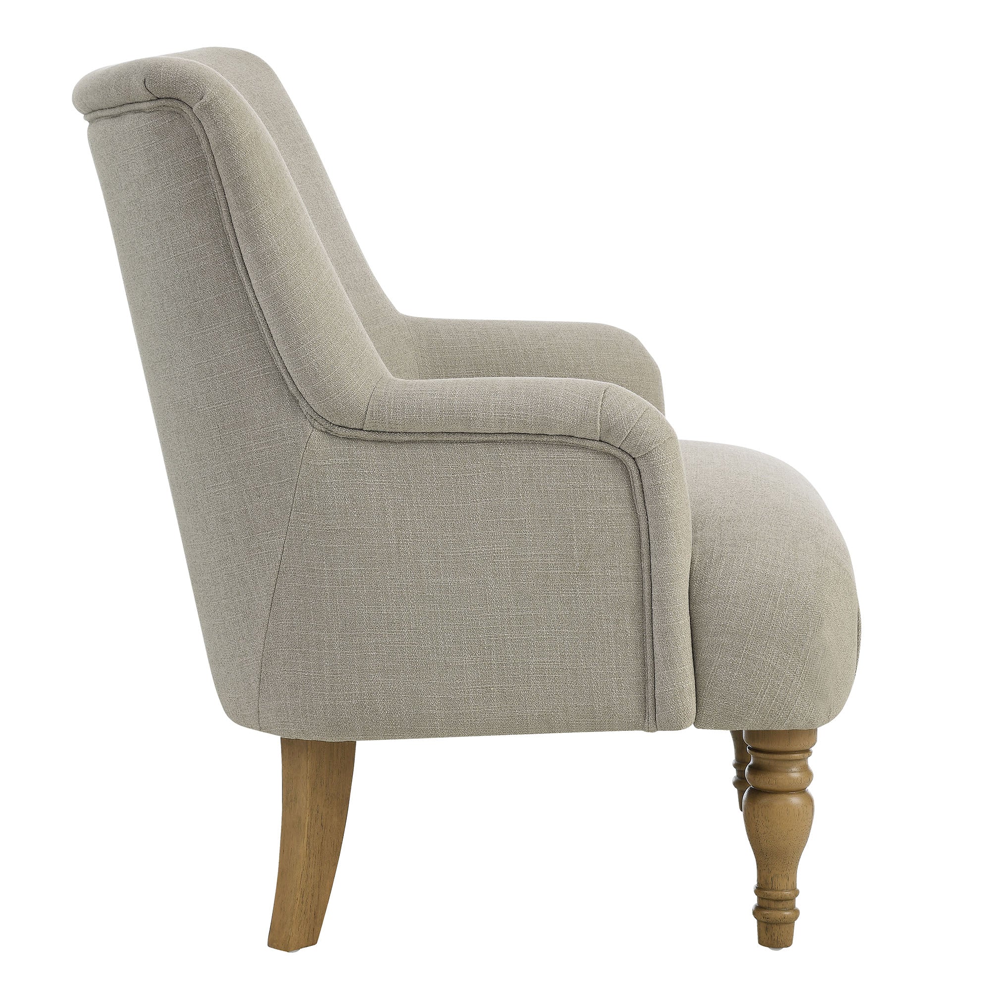 Prime Slub Weave Accent Armchair – Linen Denmark Home