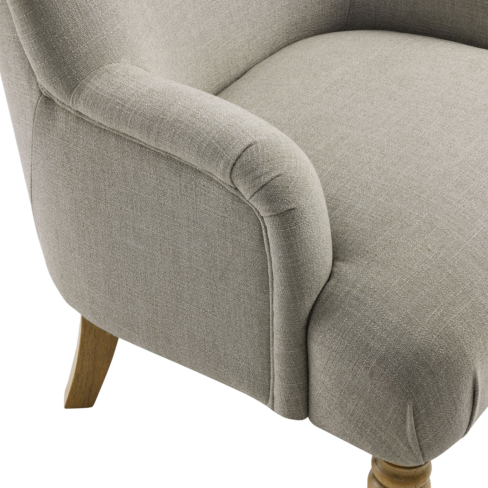 Prime Slub Weave Accent Armchair – Linen Denmark Home