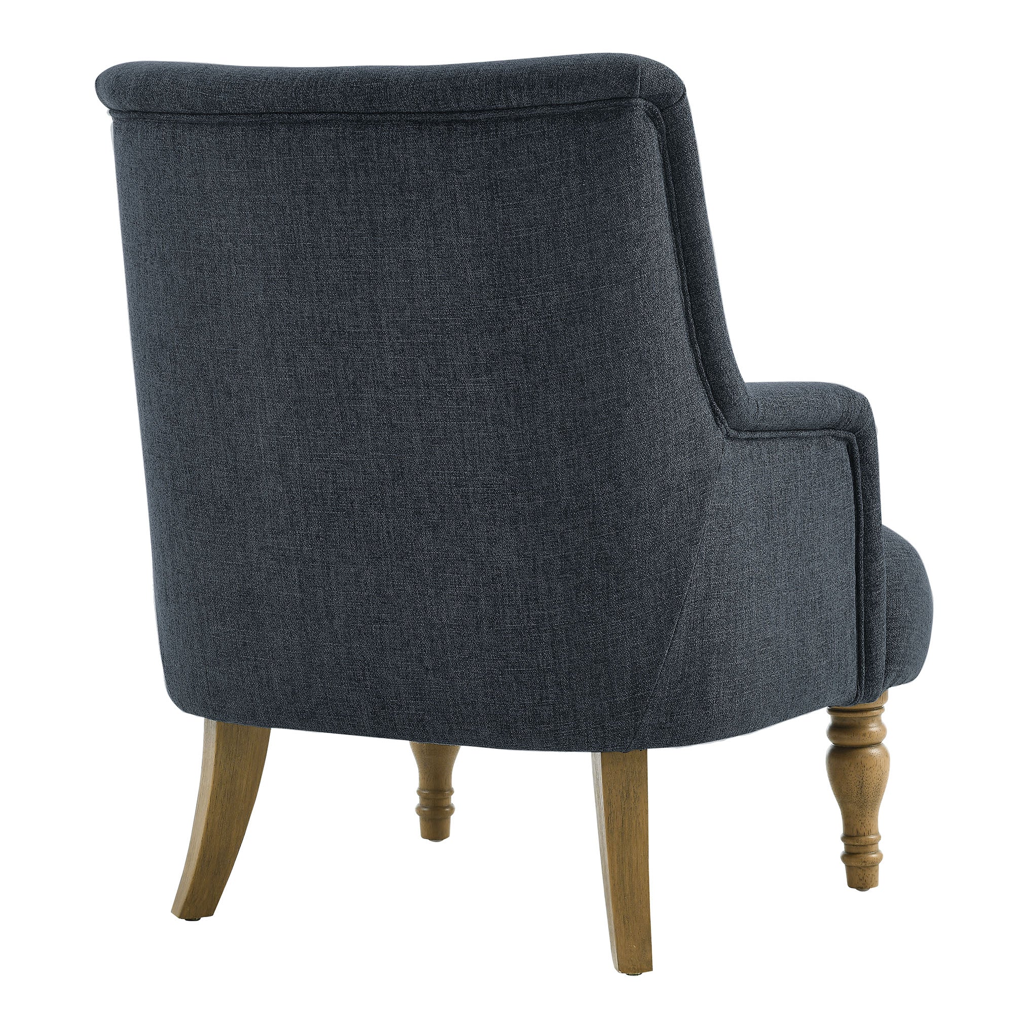 Prime Slub Weave Accent Armchair – Slate Blue Denmark Home