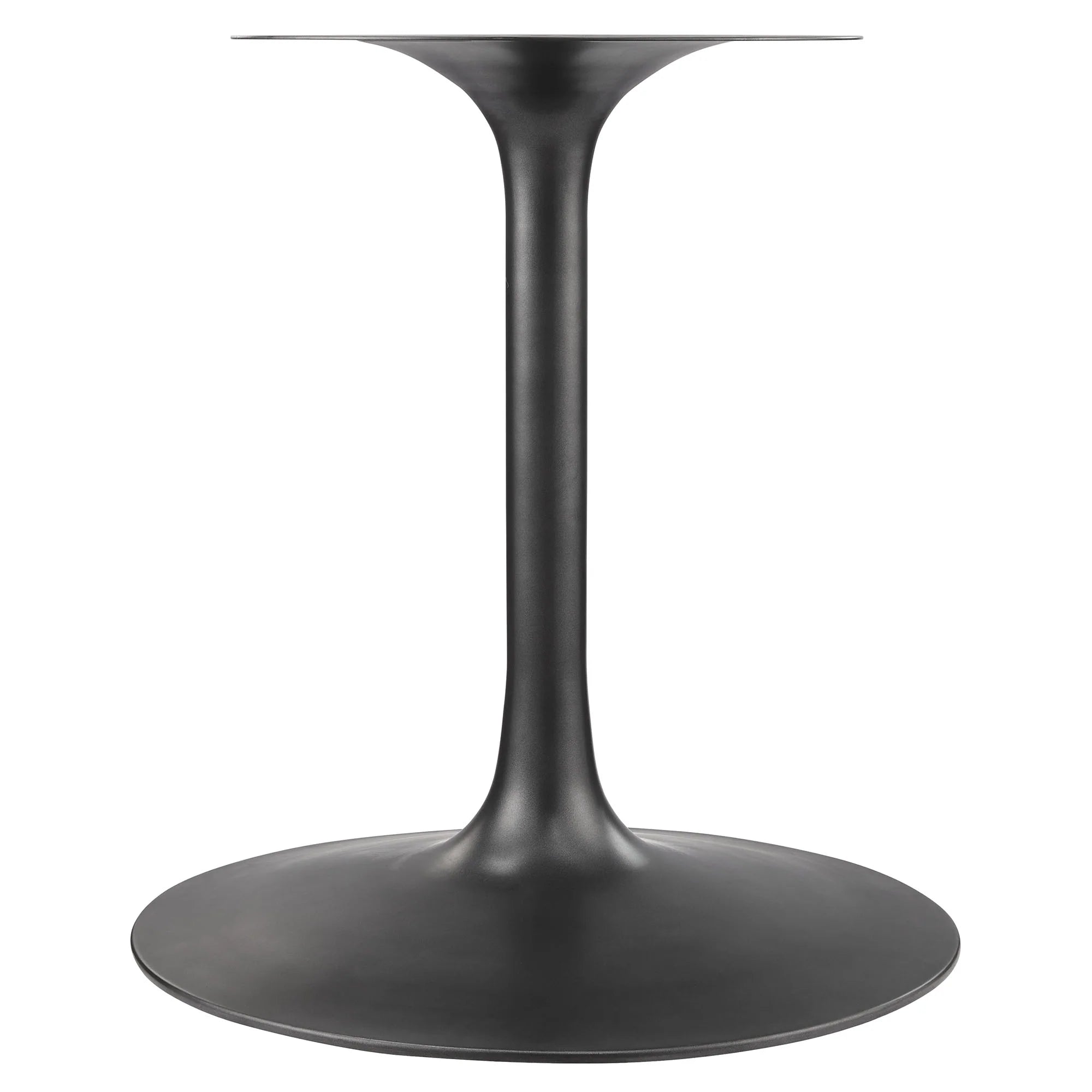 Lippa 48" Round Pedestal Solid Wood Dining Table - Black Walnut Denmark Home