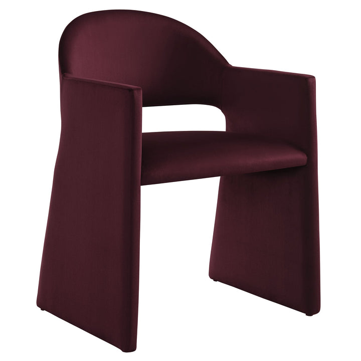 Sok Performance Velvet Dining Armchair - Chocolate Brown (Copy) Denmark Home