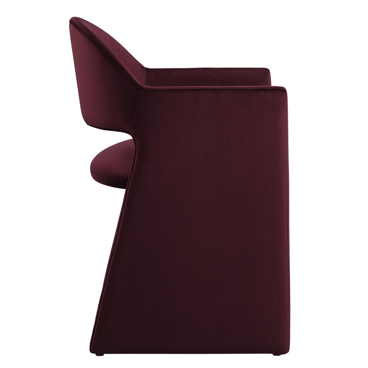 Sok Performance Velvet Dining Armchair - Mulberry Denmark Home
