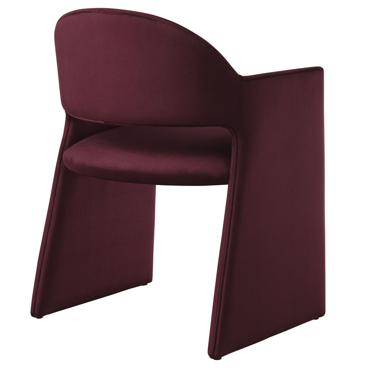 Sok Performance Velvet Dining Armchair - Mulberry Denmark Home