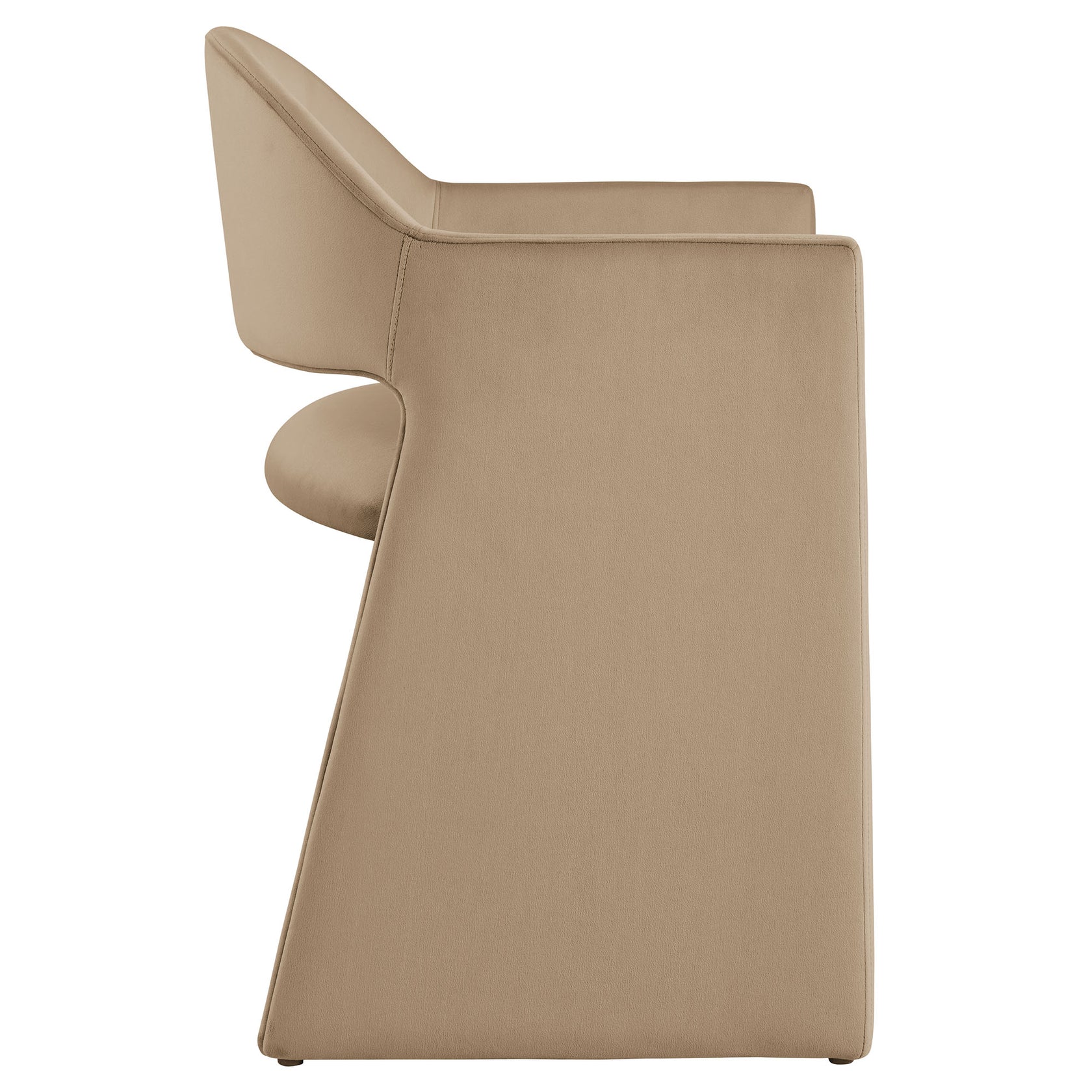Sok Performance Velvet Dining Armchair - Taupe Denmark Home