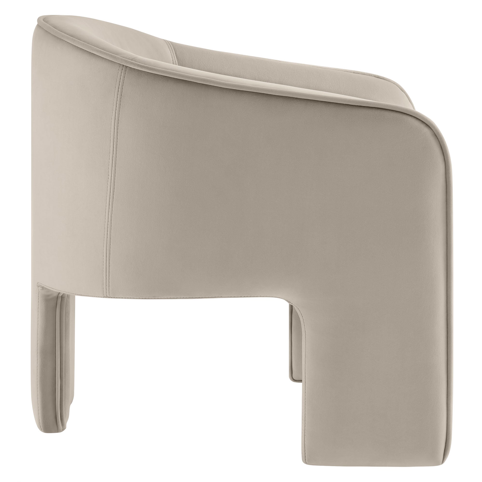 Vetmun Performance Velvet Accent Chair-Almond Denmark Home