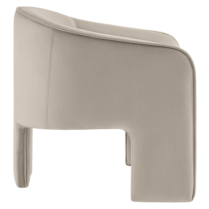 Vetmun Performance Velvet Accent Chair-Almond Denmark Home