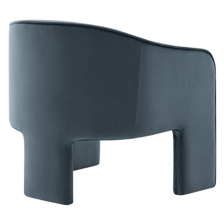 Vetmun Performance Velvet Accent Chair-Cadet Blue Denmark Home
