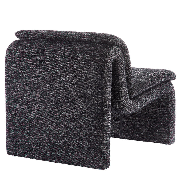 Lunar Boucle Slipper Chair-Charcoal Denmark Home