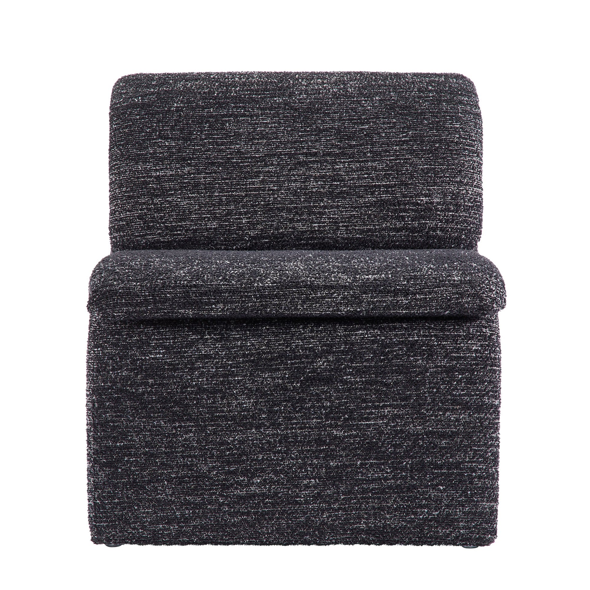 Lunar Boucle Slipper Chair-Charcoal Denmark Home