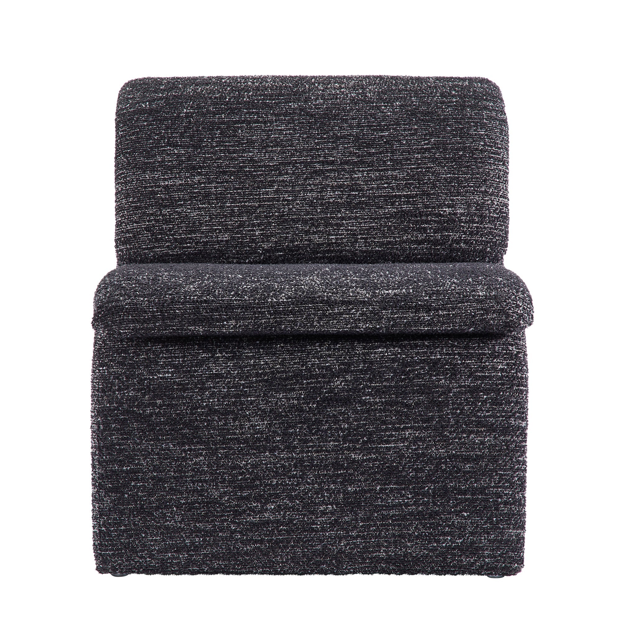 Lunar Boucle Slipper Chair-Charcoal Denmark Home