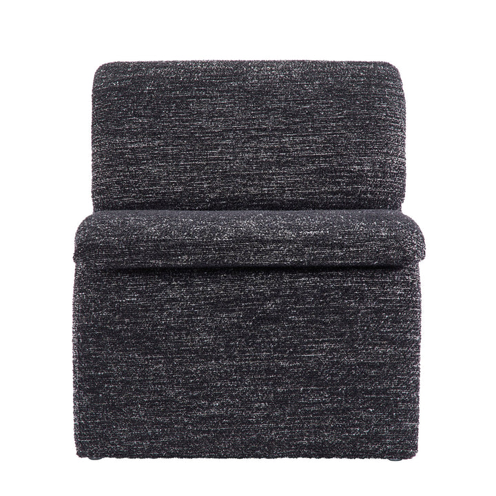 Lunar Boucle Slipper Chair-Charcoal Denmark Home
