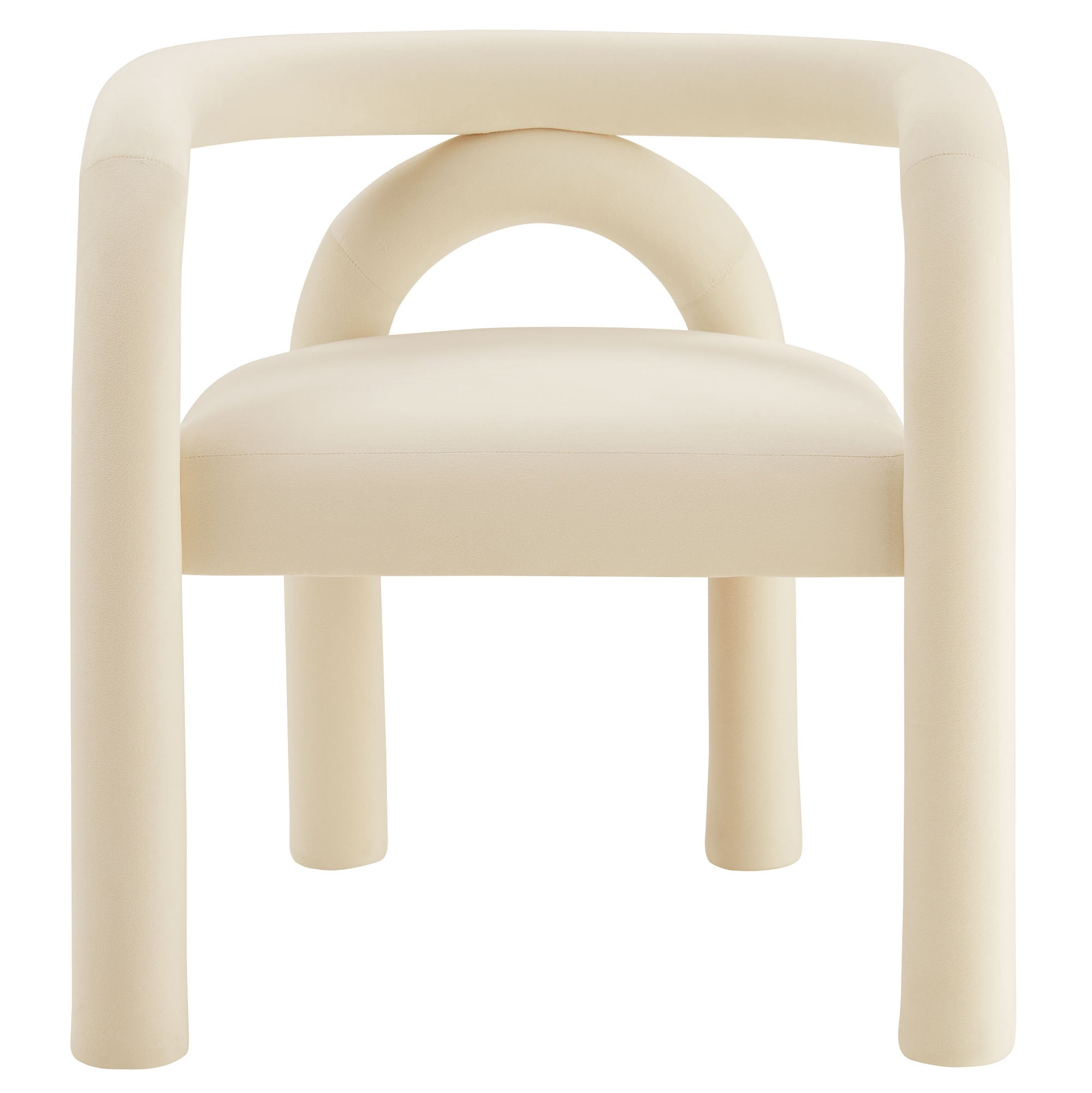 Lunevra Velvet Barrel Dining Chair - Porcelain Denmark Home
