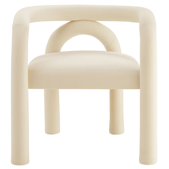 Lunevra Velvet Barrel Dining Chair - Porcelain Denmark Home