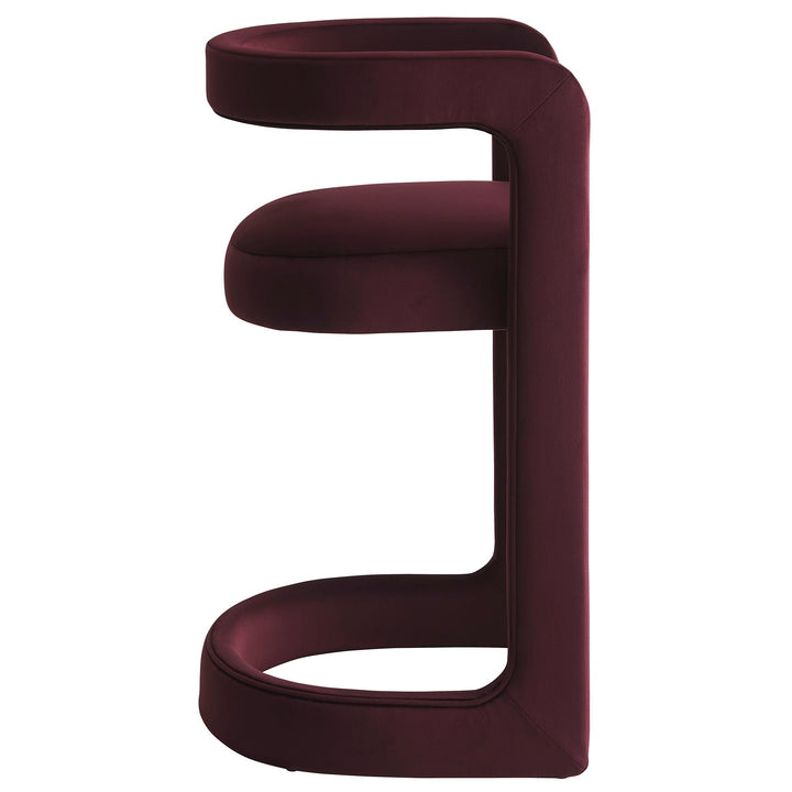 Vigo Velvet Counter Stool - Mulberry Denmark Home