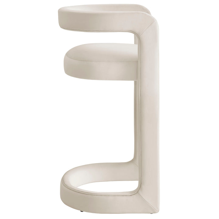 Vigo Velvet Bar Stool - Alabaster Denmark Home