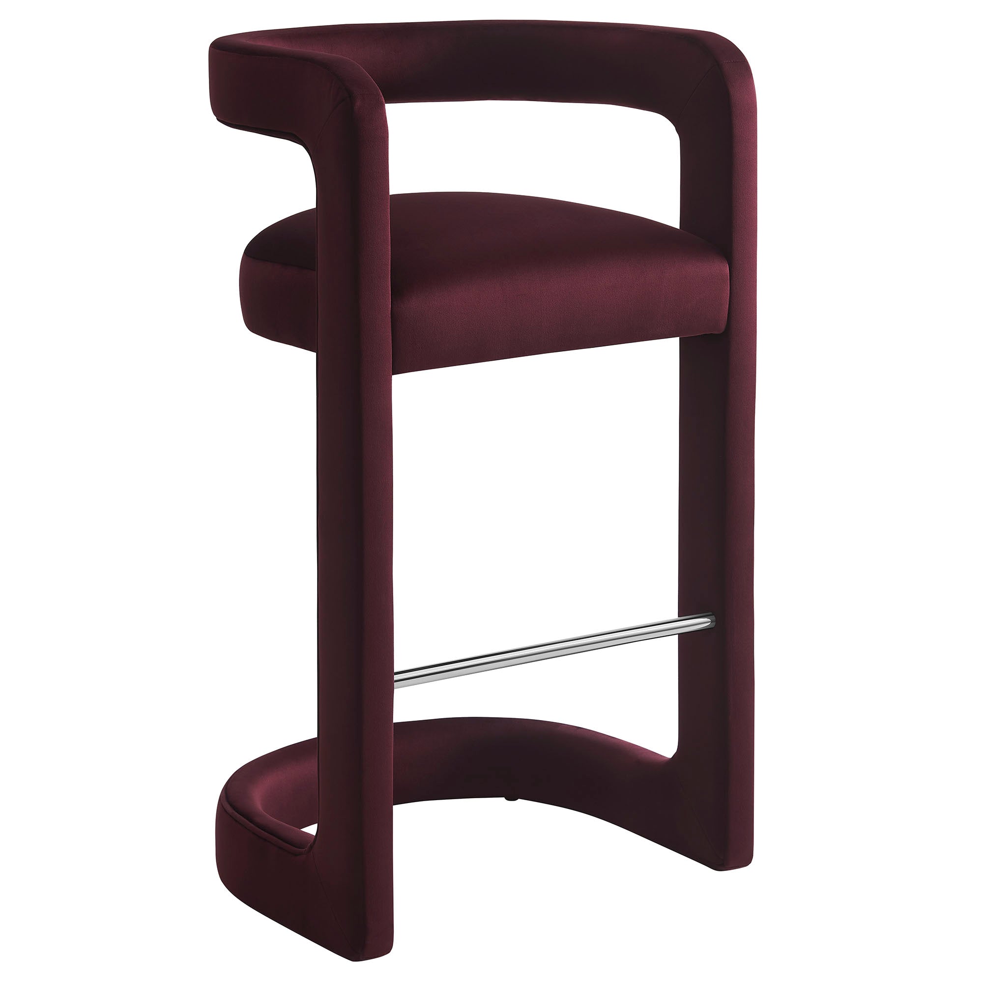 Vigo Velvet Bar Stool - Mulberry Denmark Home