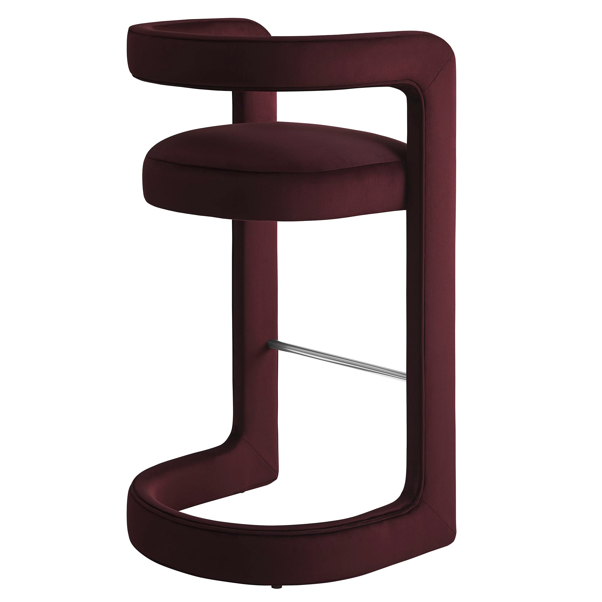 Vigo Velvet Bar Stool - Mulberry Denmark Home