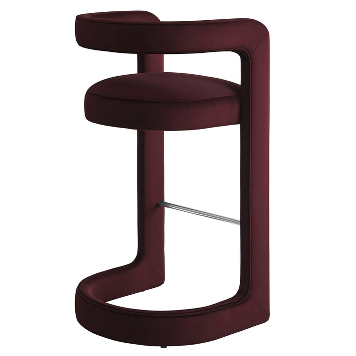 Vigo Velvet Bar Stool - Mulberry Denmark Home