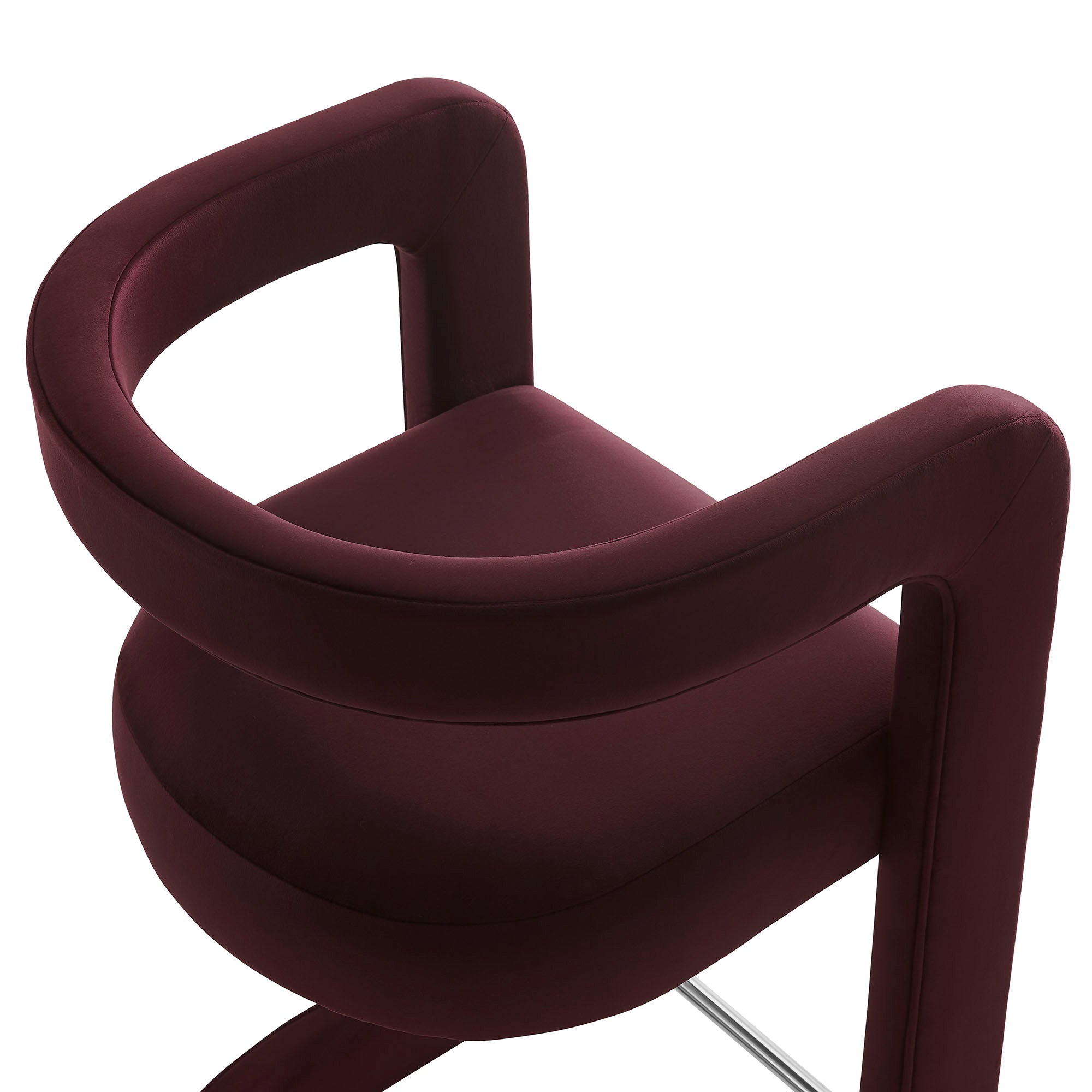 Vigo Velvet Bar Stool - Mulberry Denmark Home