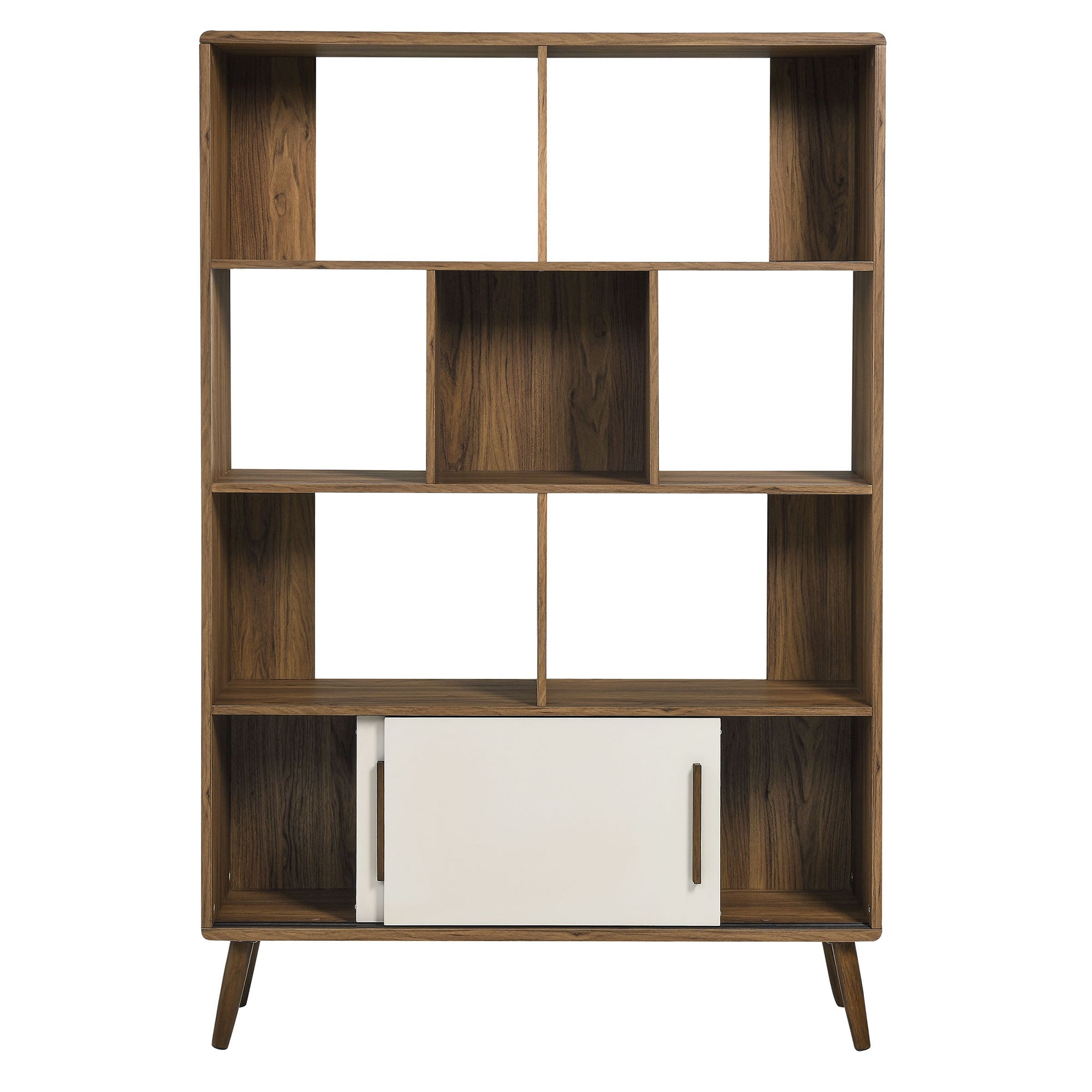 Koru Open Display Bookcase - Walnut Linen Denmark Home