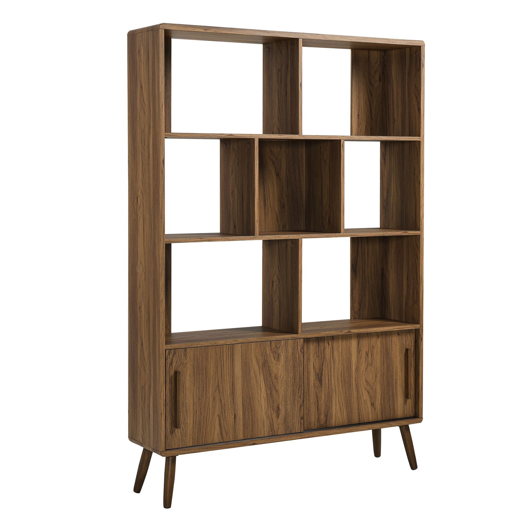 Koru Open Display Bookcase - Walnut Denmark Home