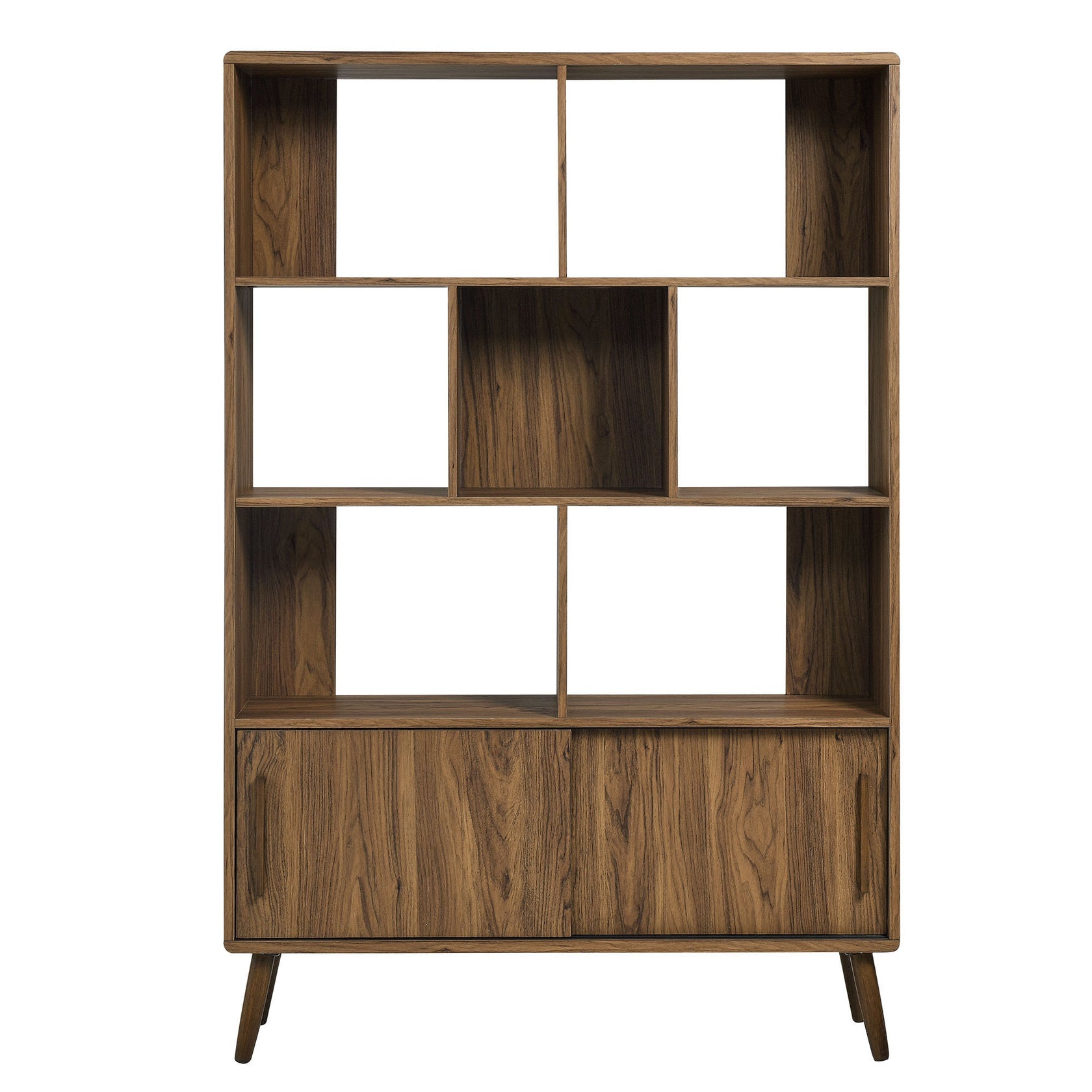 Koru Open Display Bookcase - Walnut Denmark Home